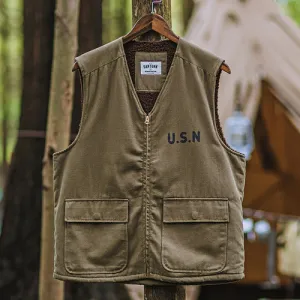 American Vintage Outdoor Camping Military Warm Tool Vest