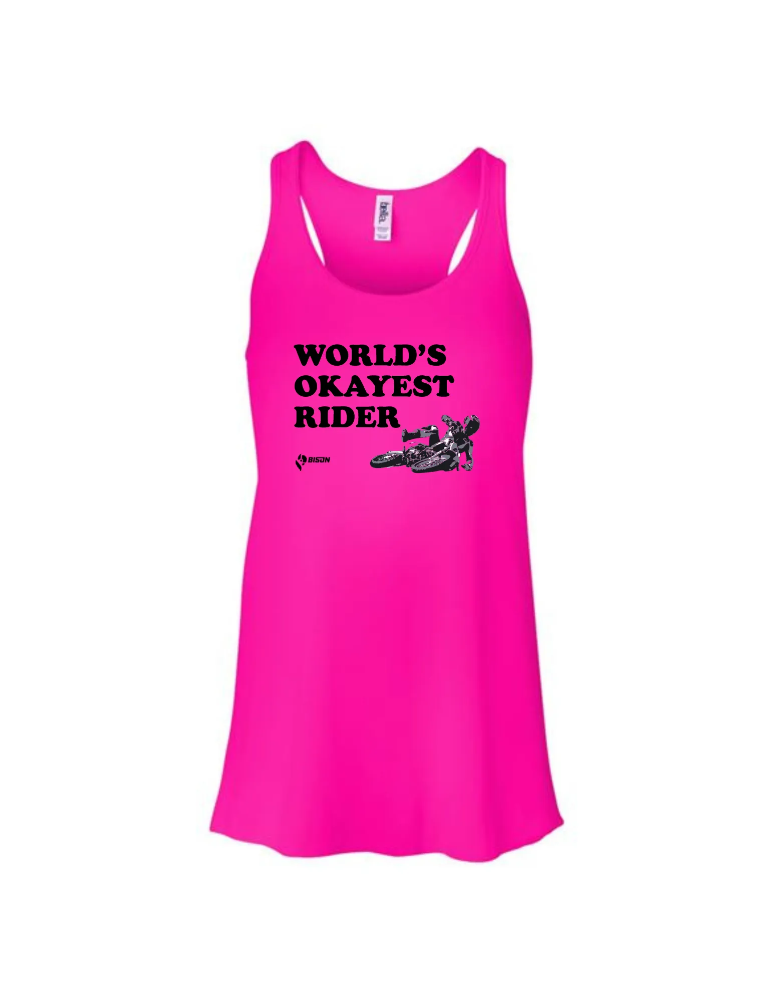 Bison World's Okayest Rider Women's Tank Top