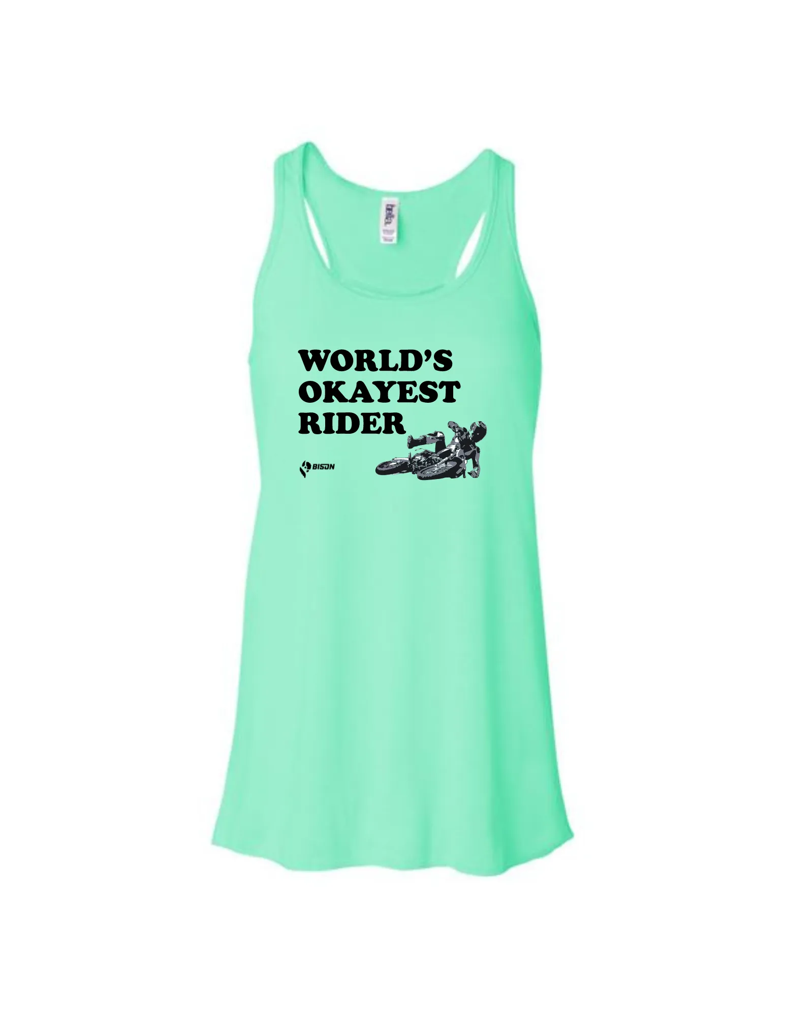 Bison World's Okayest Rider Women's Tank Top