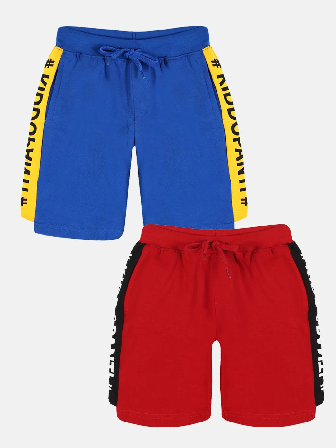 Boys Cut & Sew Knee Length Shorts Pack of 2