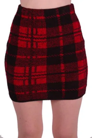 Caledonia Cozy Sweater Knit Skirt