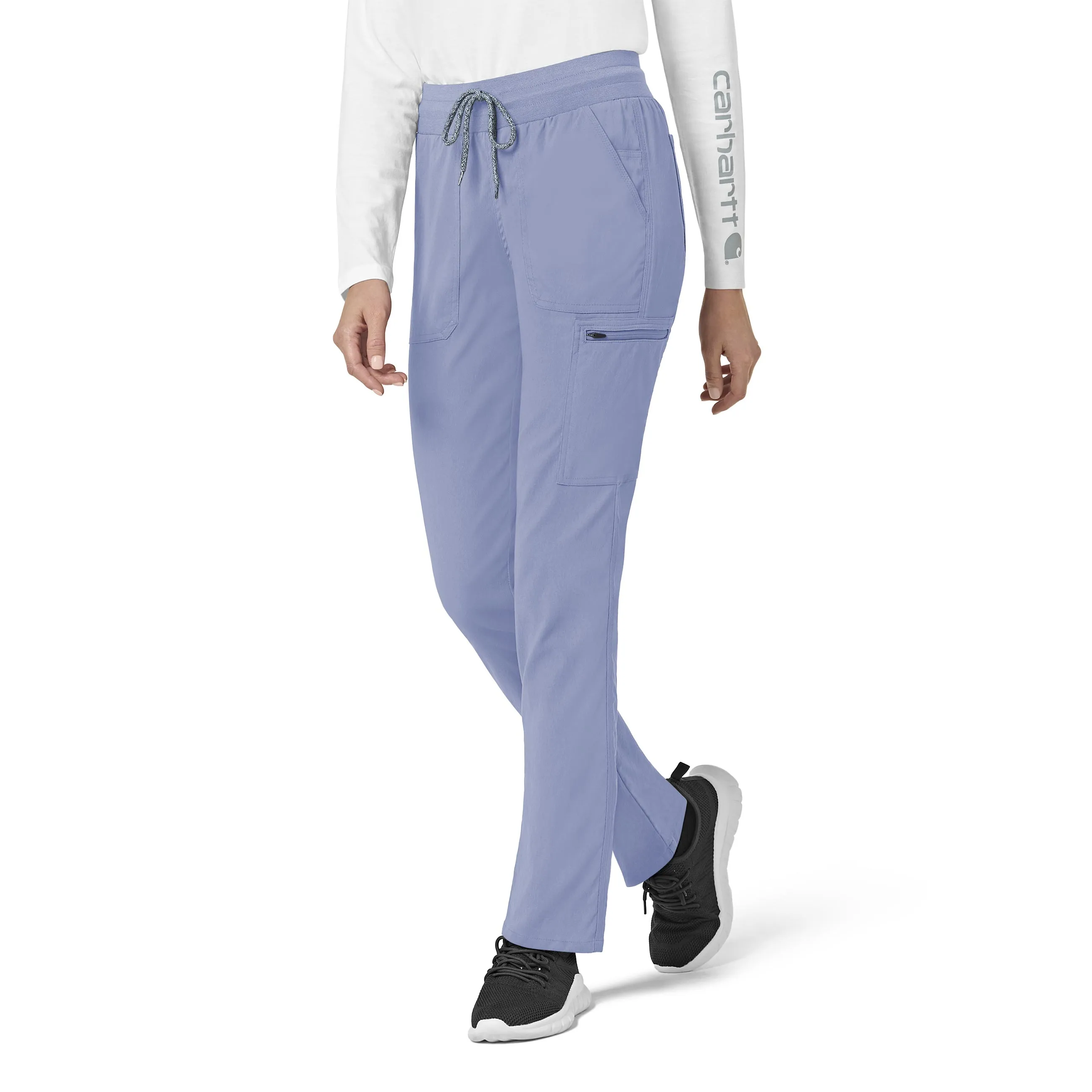 Carhartt Rugged Flex Peak Women's Slim Leg Scrub Pant - Ceil Blue