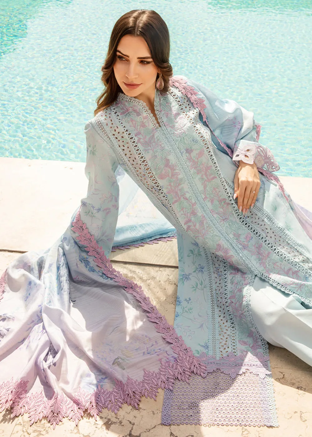 Carnation Summer Lawn Collection '24 by Rang Rasiya | OCEAN