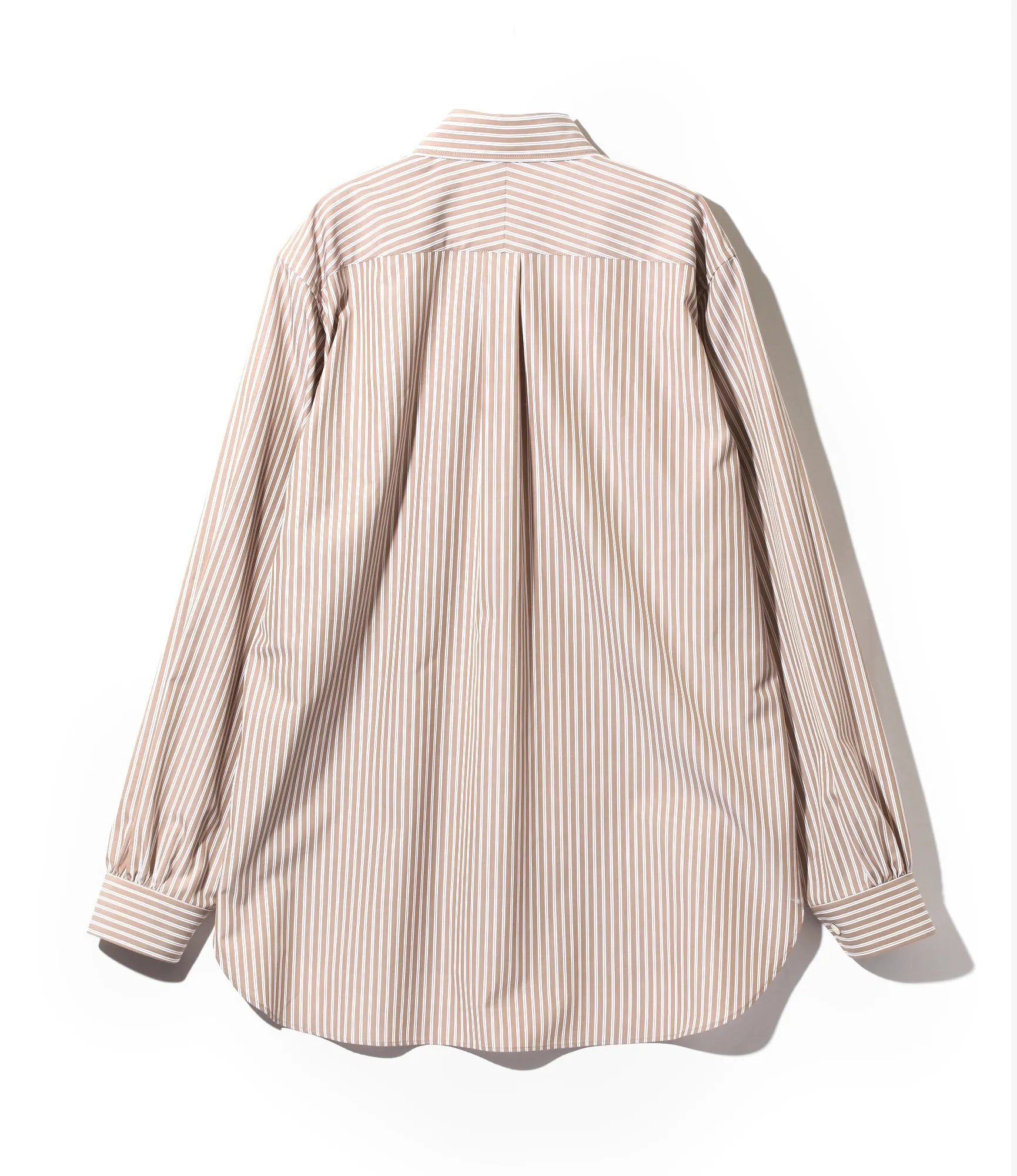 EDW Shirt – Mocha Cotton Stripe Cloth