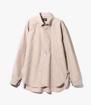 EDW Shirt – Mocha Cotton Stripe Cloth