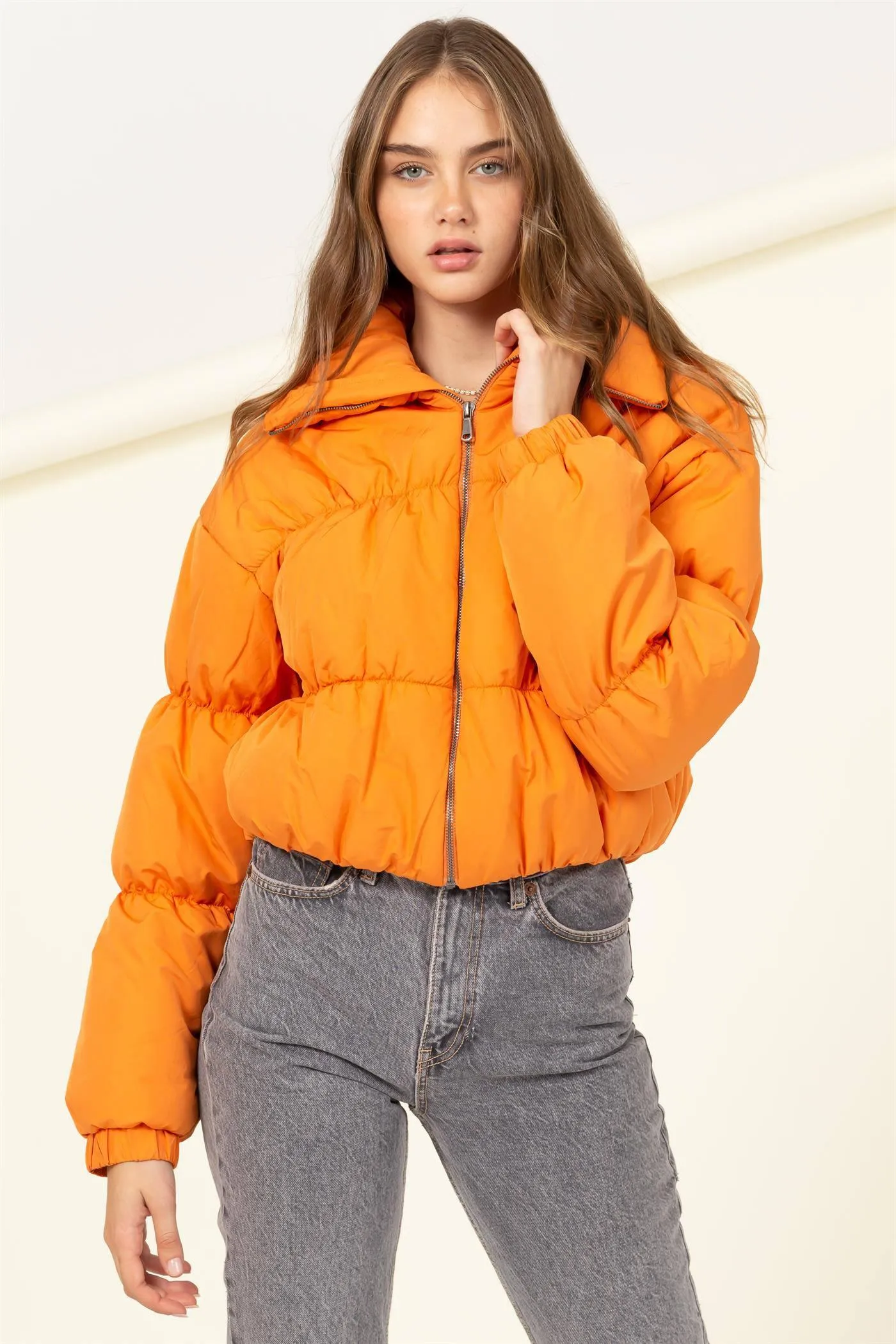 Fall For  You Cute Puffer Jacket