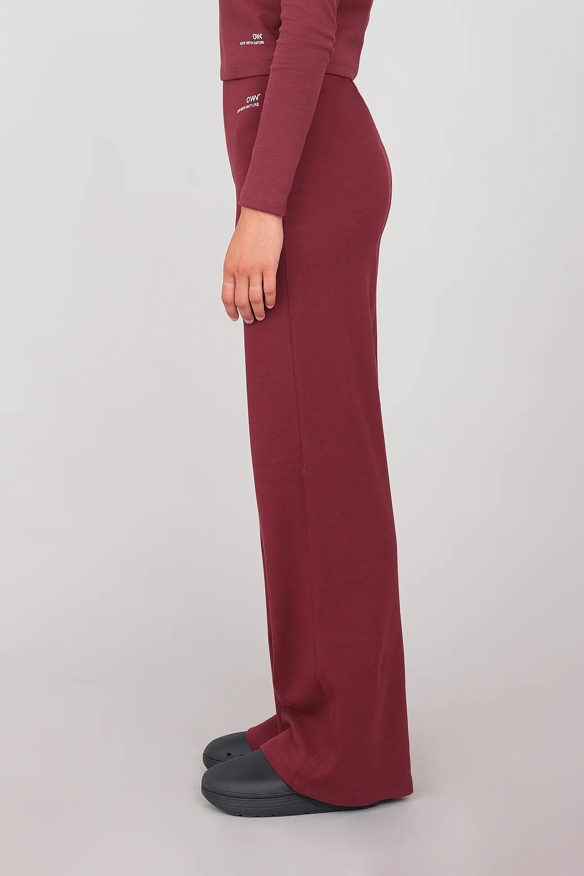 Interlock Palazzo Pants Prune