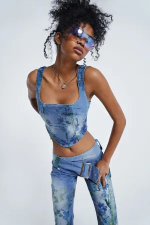 La Rambla Denim Corset