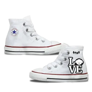 Love Maltese Kids Personalised Converse