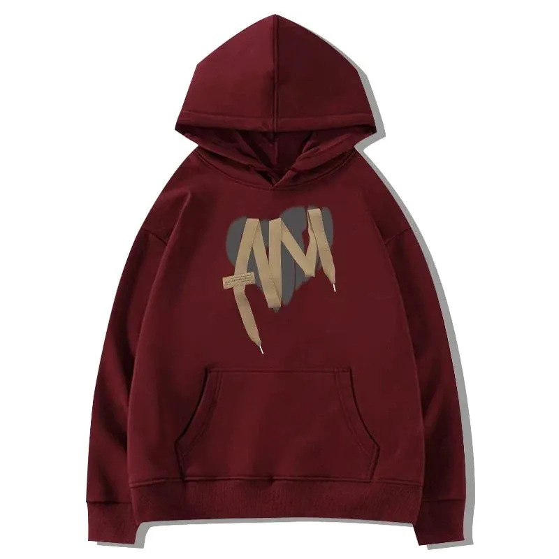 Metaversmall Chic Drawstring Hooded Loose Female Hoodies Winter New Basic Simple Casual Fashion Print Classic 5-colors Women Hoodies