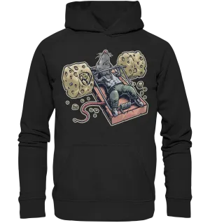 Mighty Mouse Benchpressing Hoodie (EU)