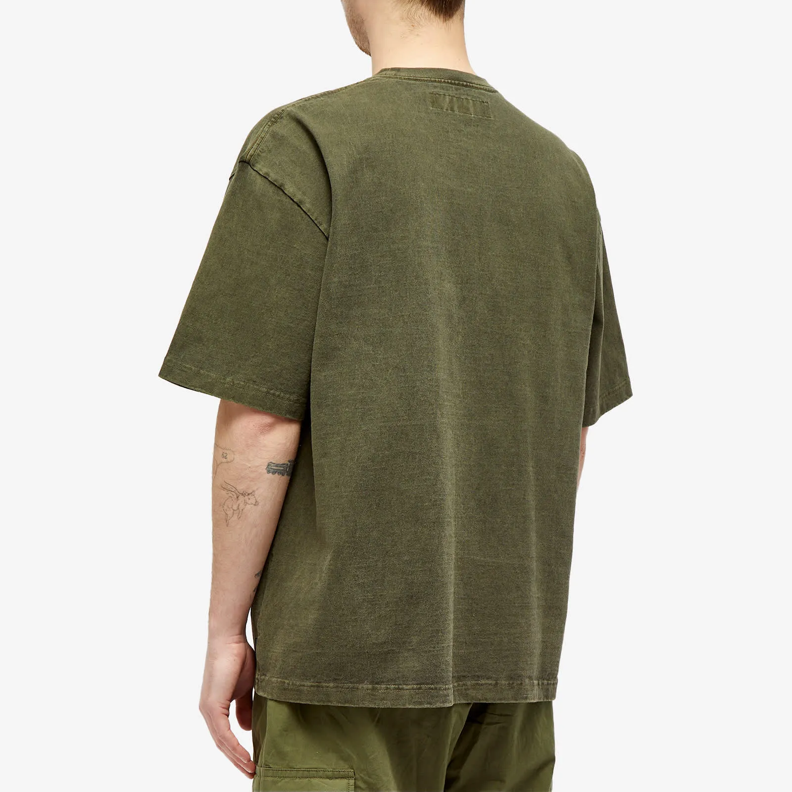 Neighborhood Pigment Dyed T-Shirt in Olive Drab