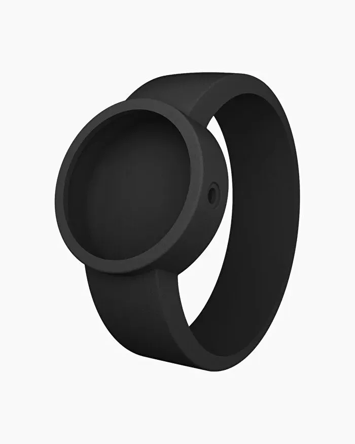 O clock silicone strap medium black