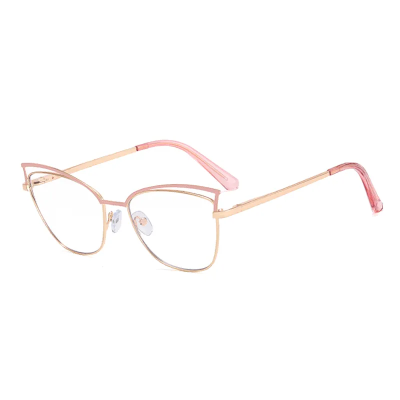 Ralfterty Women's Full Rim Square Cat Eye Alloy Eyeglasses F95877