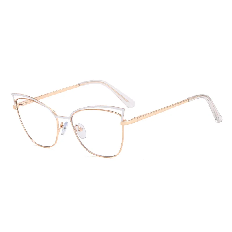 Ralfterty Women's Full Rim Square Cat Eye Alloy Eyeglasses F95877