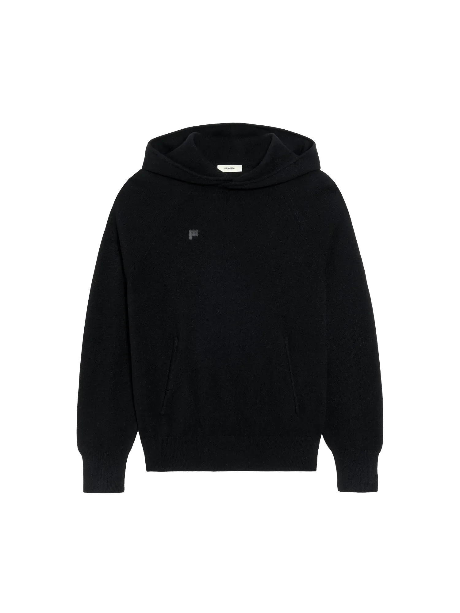 Recycled Cashmere Hoodie—black