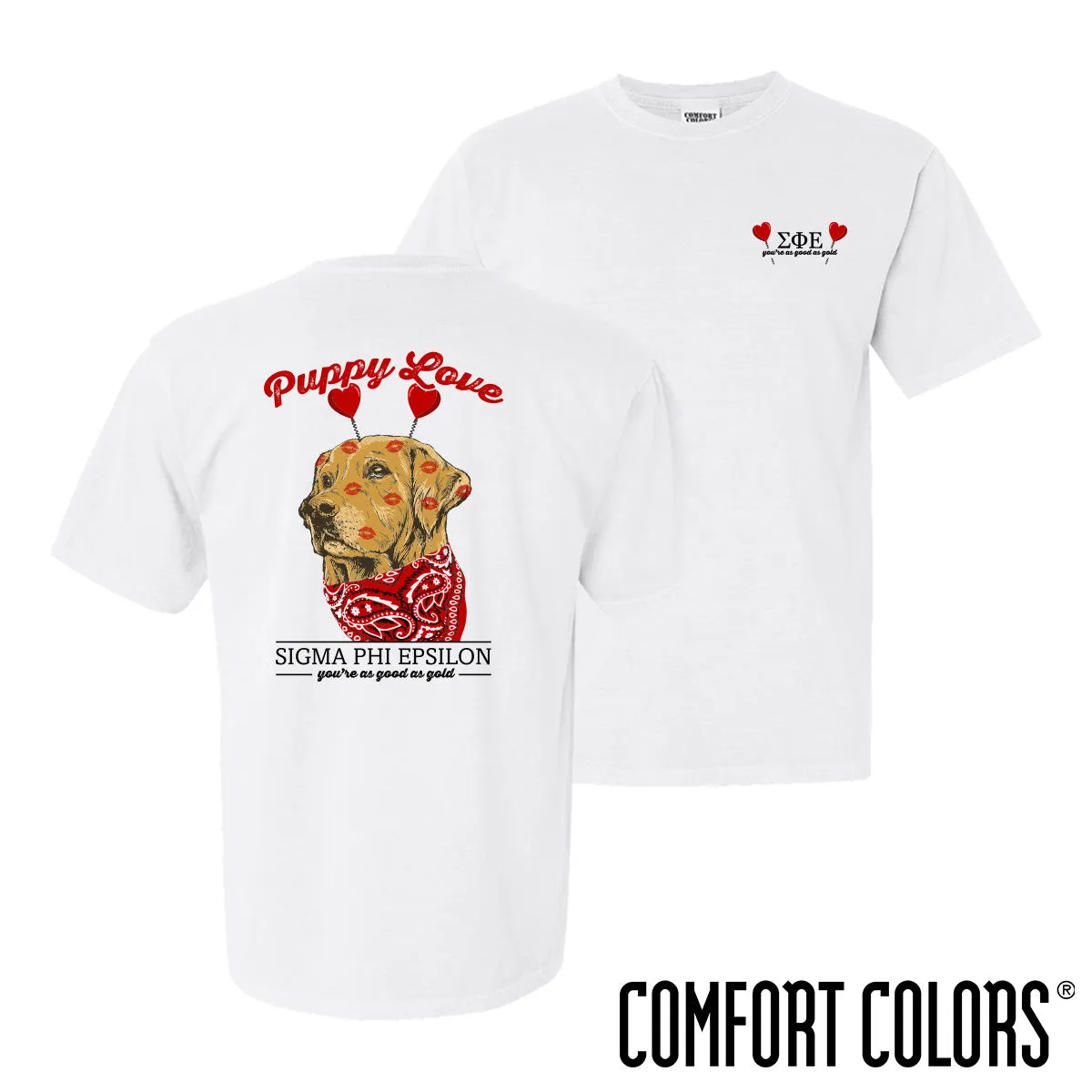 SigEp Comfort Colors Puppy Love Short Sleeve Tee