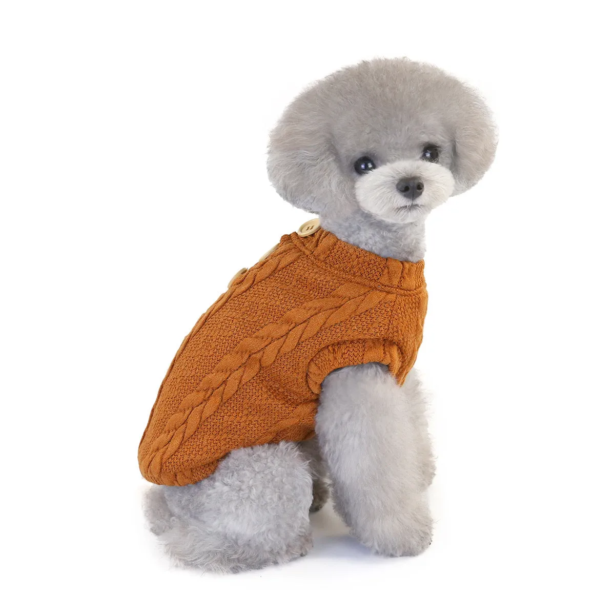 Woolen Cotton Vest Pet Clothing Small Dog Sweater